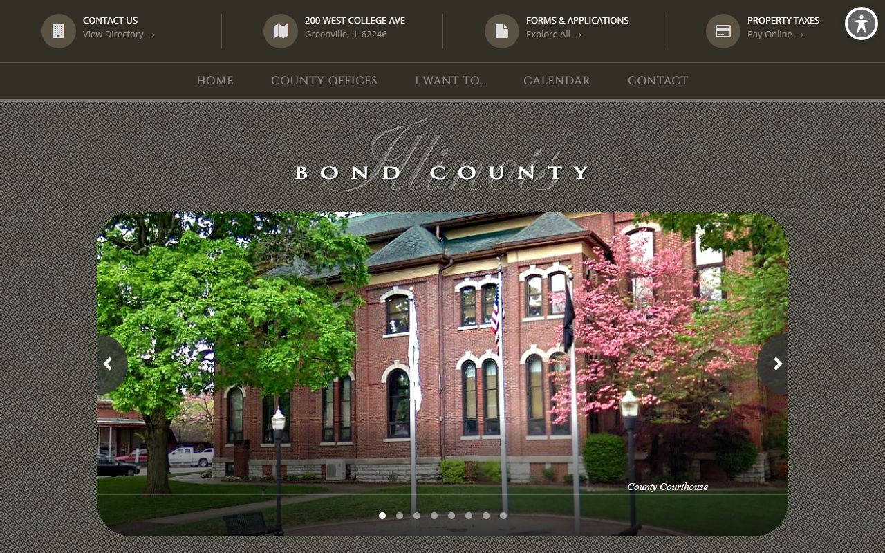 Bond County government website for recent arrests information