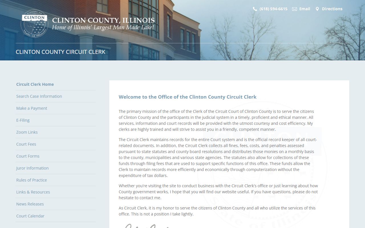 Clinton County recent arrests court records from the circuit clerk website