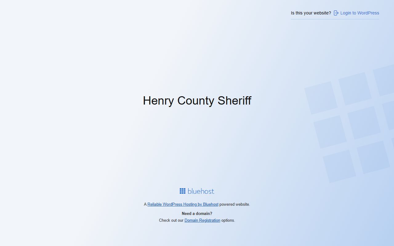Henry County Sheriff website for recent arrests information