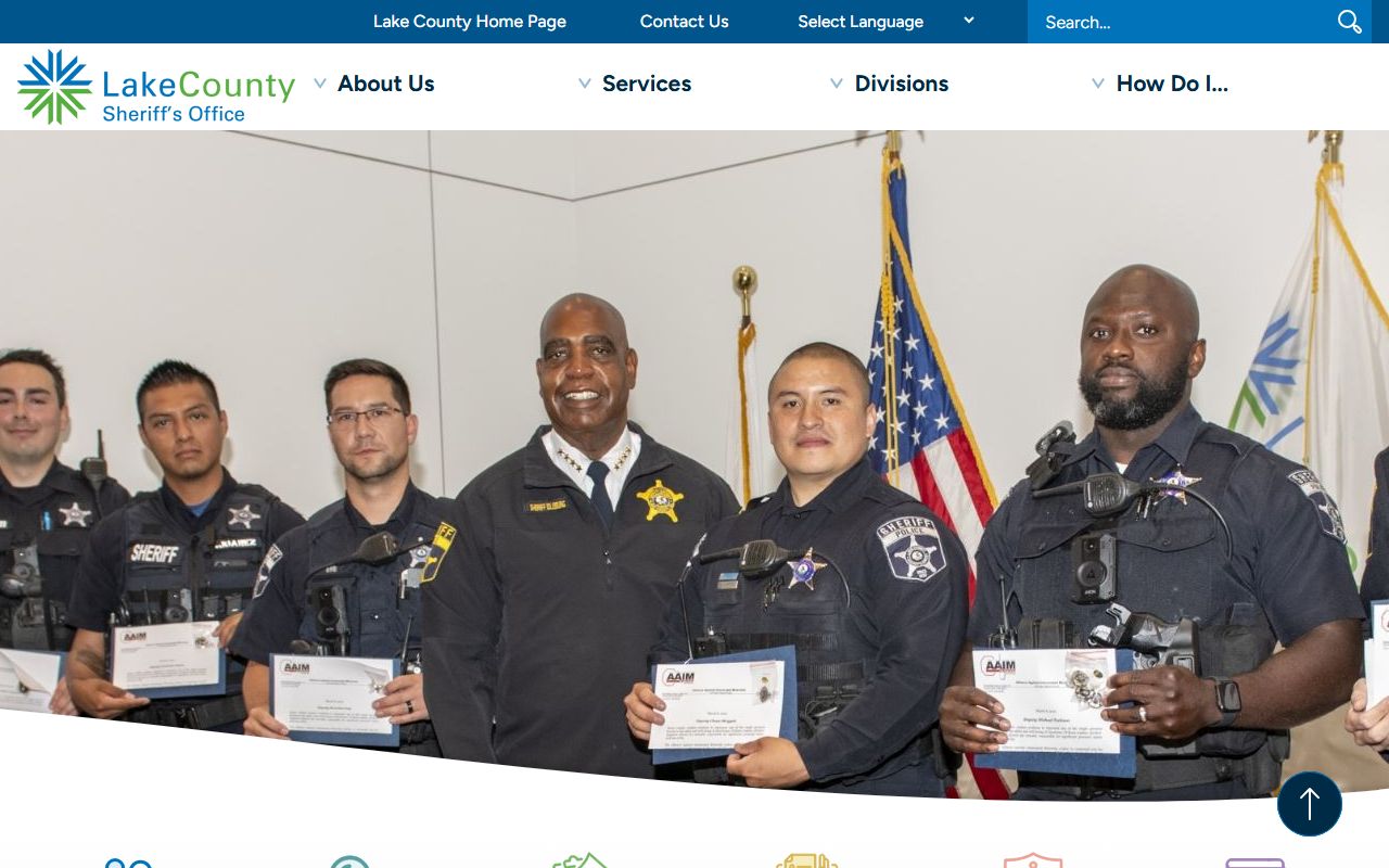 Lake County Sheriff website for recent arrests and public safety