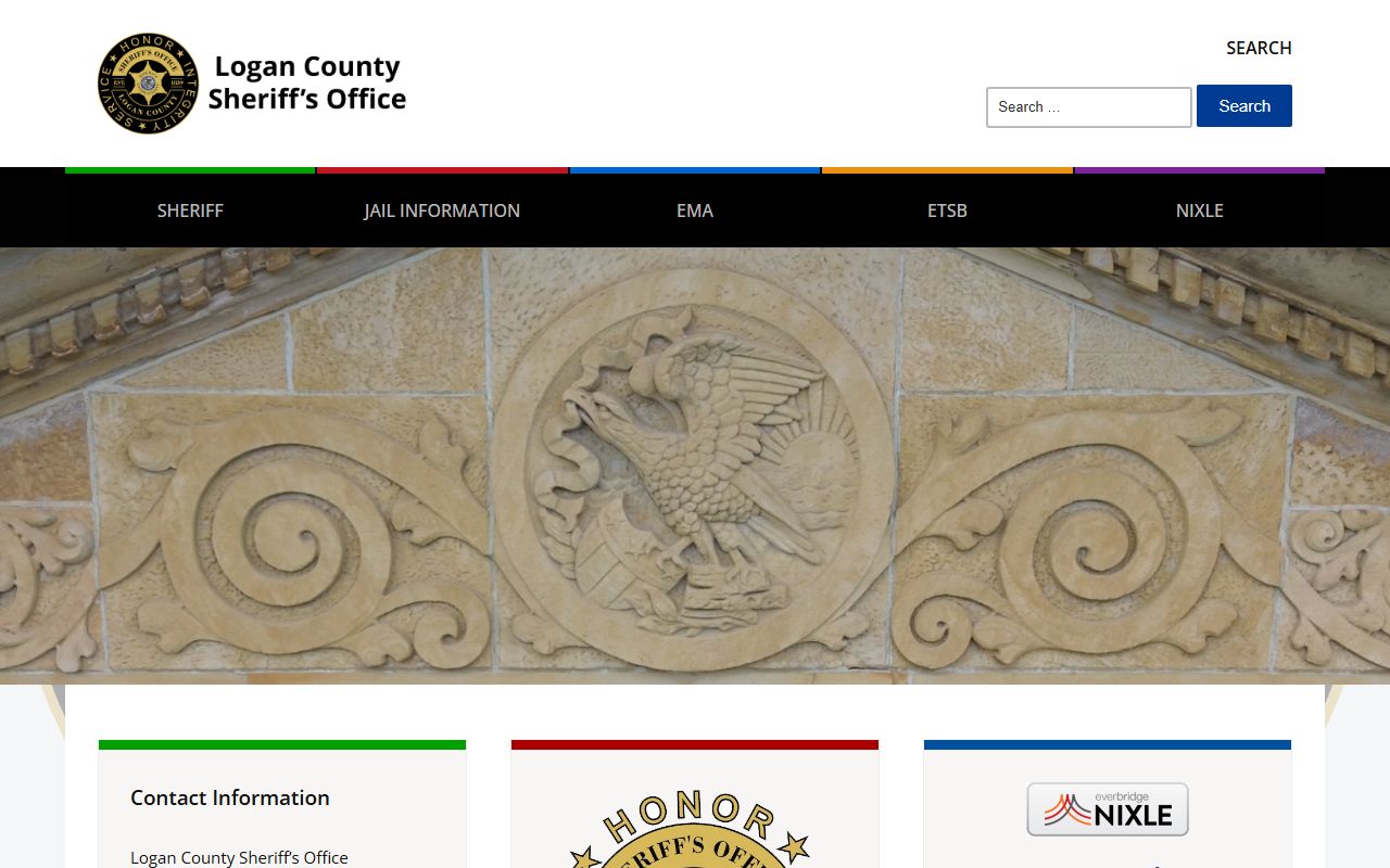Logan County Sheriff website for recent arrest records