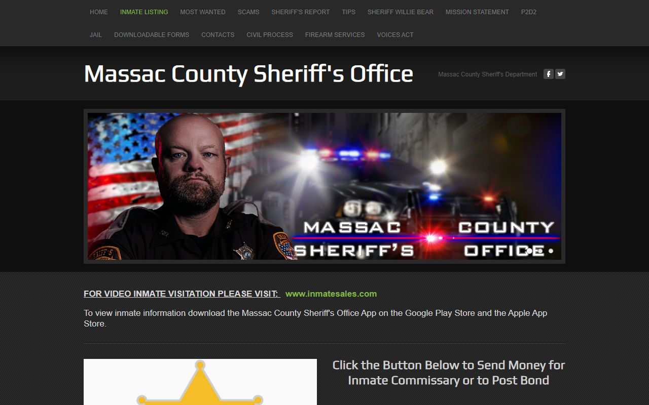 Massac County inmate jail listing for recent arrests