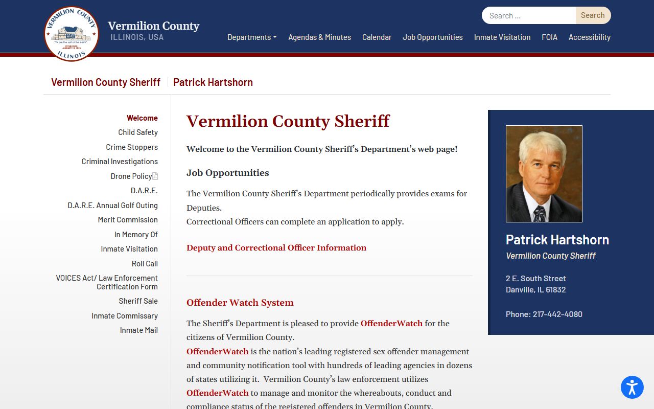 Vermilion County recent arrests sheriff website